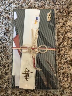 Decorative Gold & Red Mizuhiki Gift Envelope for Home Party Supplies